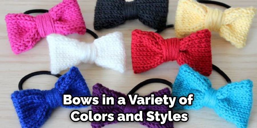 Bows in a Variety of Colors and Styles