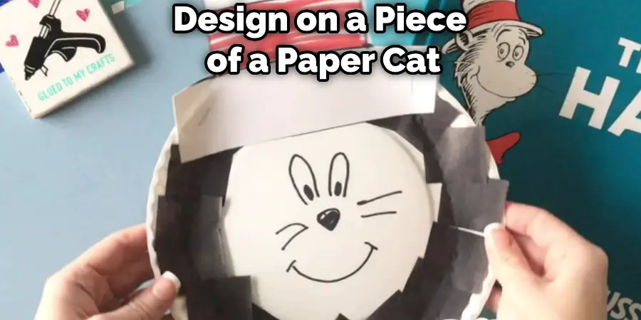 Design on a Piece of a Paper Cat