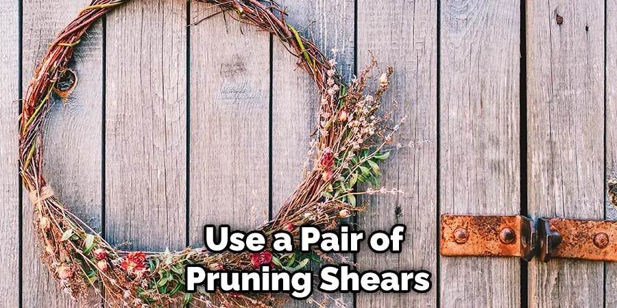 Use a Pair of Pruning Shears