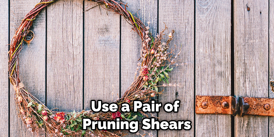 Use a Pair of Pruning Shears