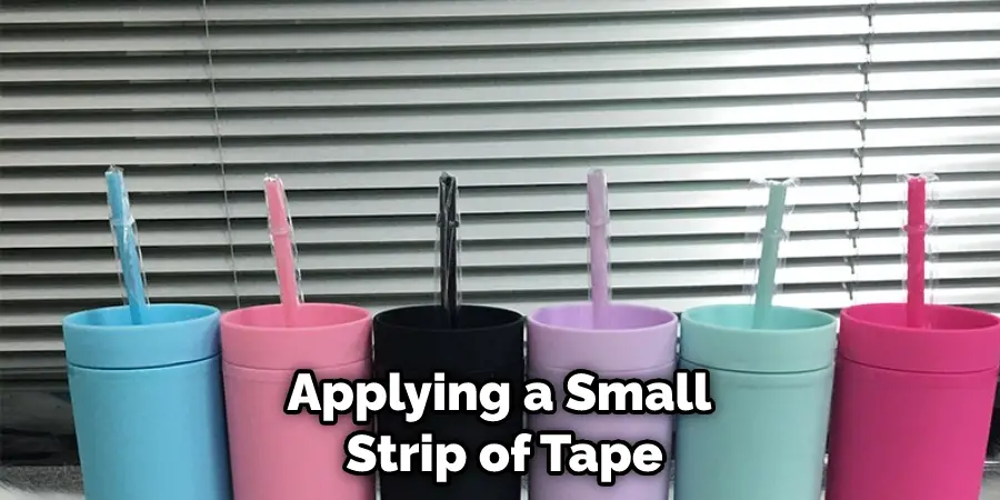 Applying a Small Strip of Tape