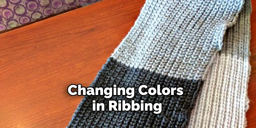Changing Colors in Ribbing
