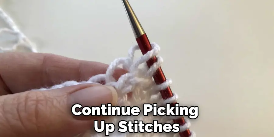 Continue Picking Up Stitches