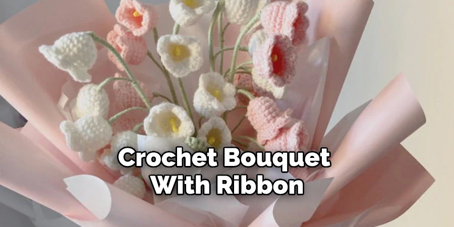 Crochet Bouquet With Ribbon