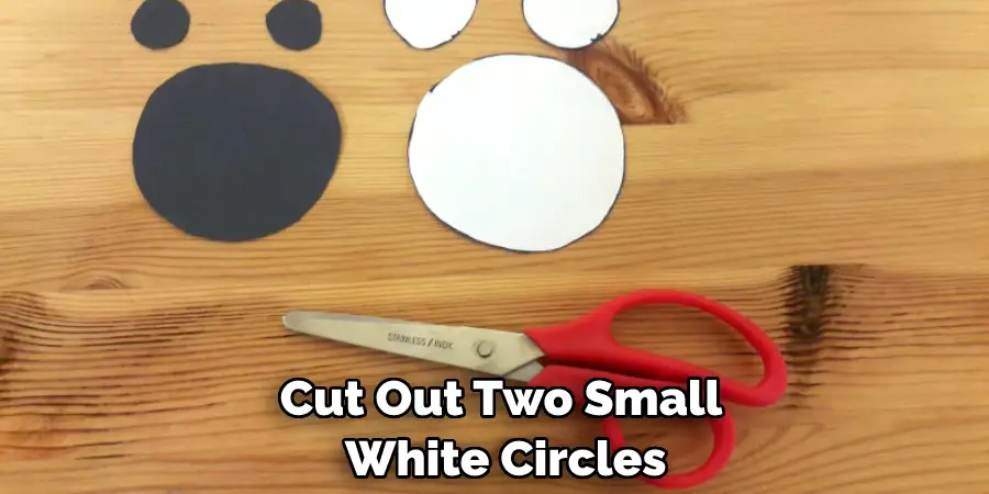 Cut Out Two Small White Circles