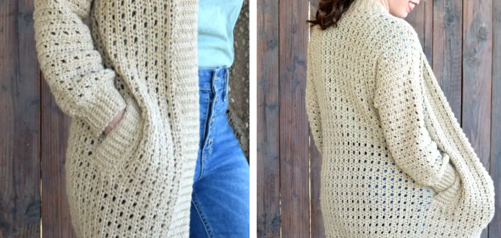 How to Add Pockets to Crochet Cardigan