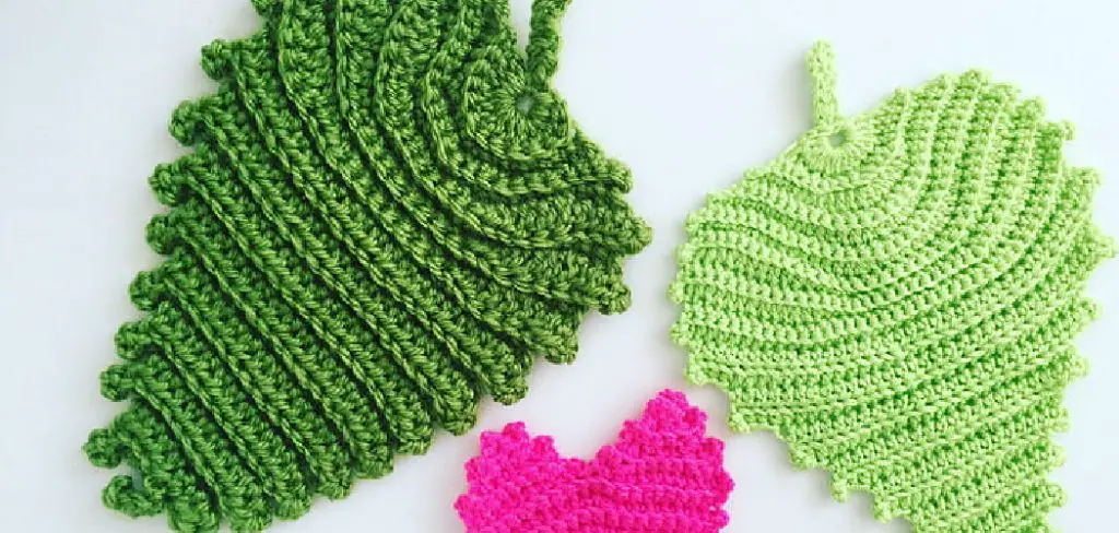 How to Crochet a Pumpkin Leaf