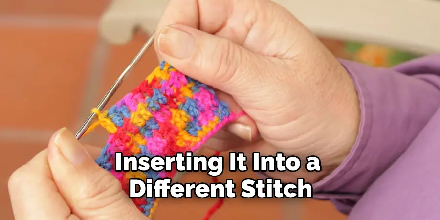 Inserting It Into a Different Stitch