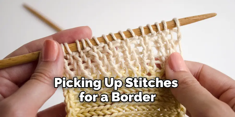 Picking Up Stitches for a Border