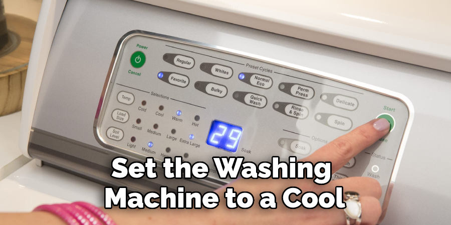 Set the Washing Machine to a Cool