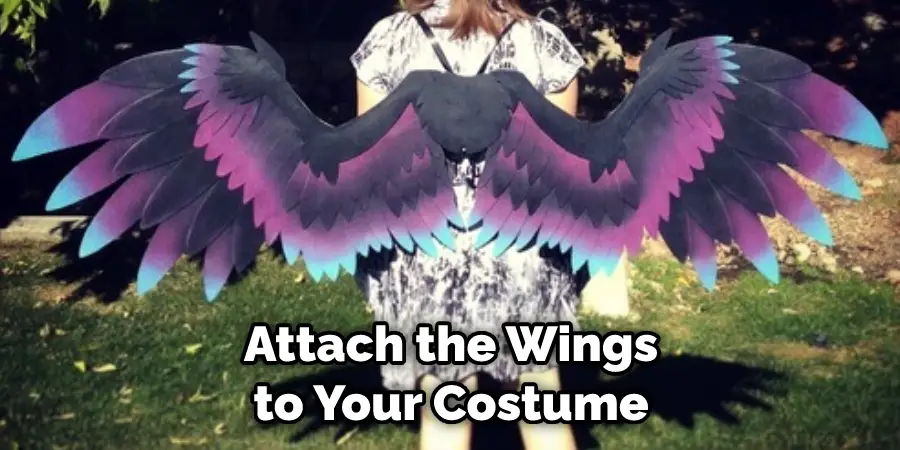 Attach the Wings to Your Costume