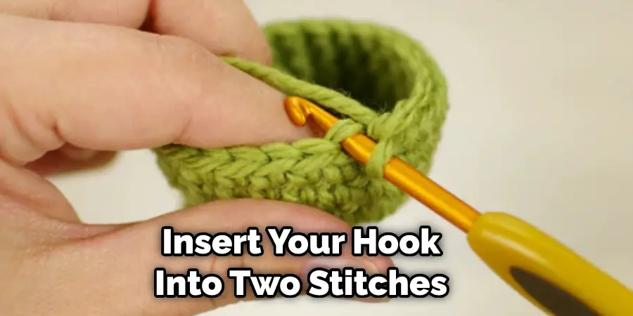 Insert Your Hook Into Two Stitches