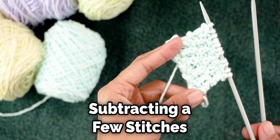 Subtracting a Few Stitches