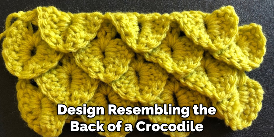 Design Resembling the Back of a Crocodile