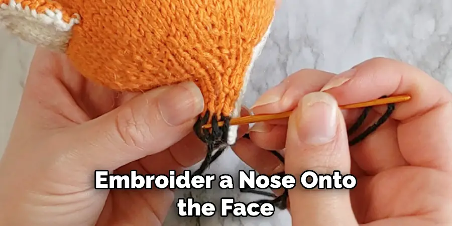Embroider a Nose Onto the Face