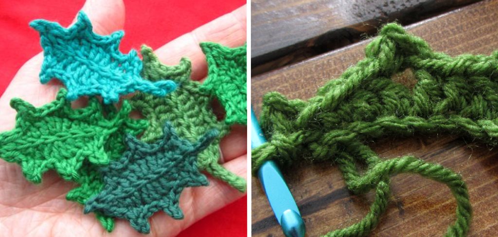 How to Crochet Holly Leaves