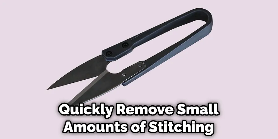 Quickly Remove Small Amounts of Stitching
