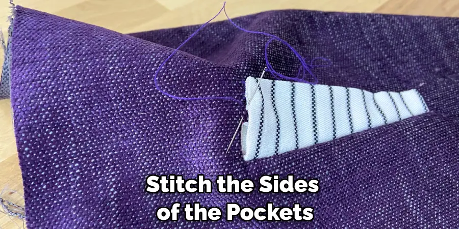 Stitch the Sides of the Pockets