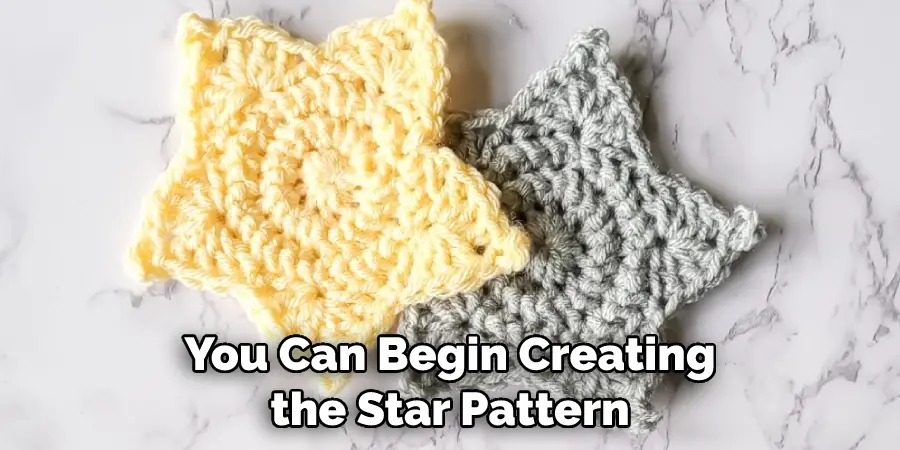 You Can Begin Creating the Star Pattern