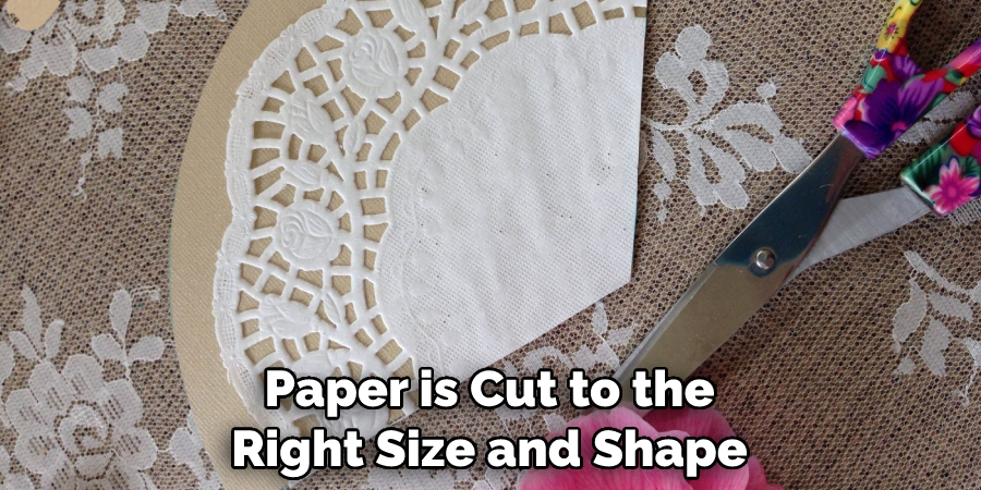 Paper is Cut to the Right Size and Shape