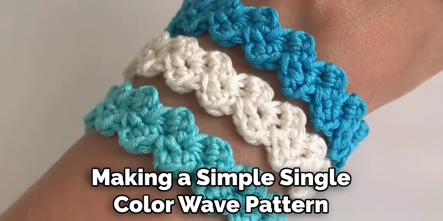 Making a Simple Single Color Wave Pattern