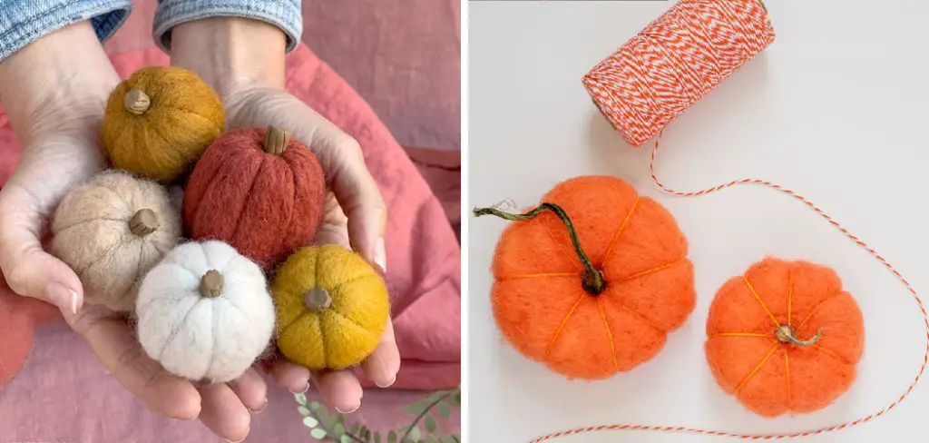 How to Make Felted Pumpkins