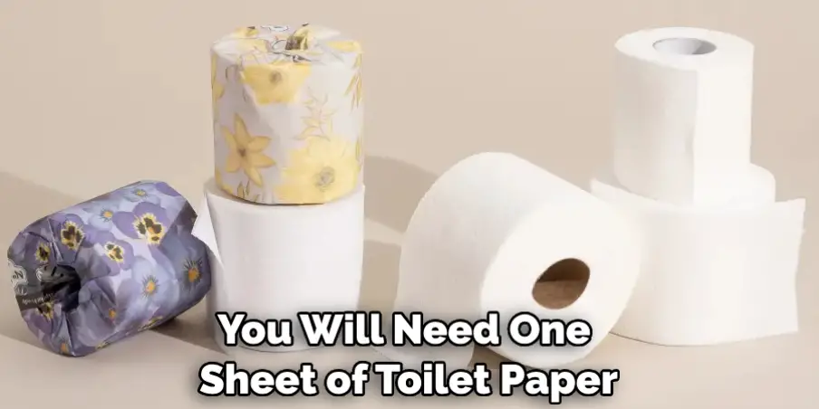 You Will Need One Sheet of Toilet Paper