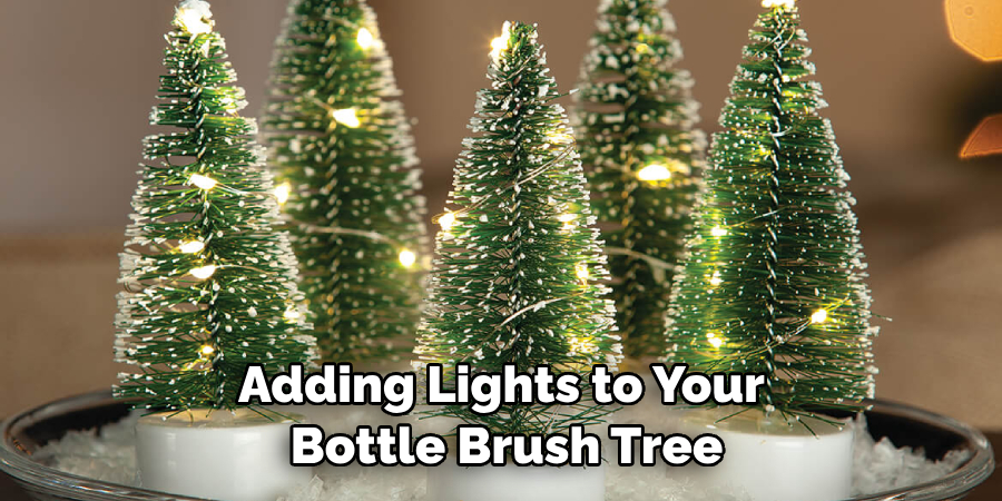 Adding Lights to Your Bottle Brush Tree
