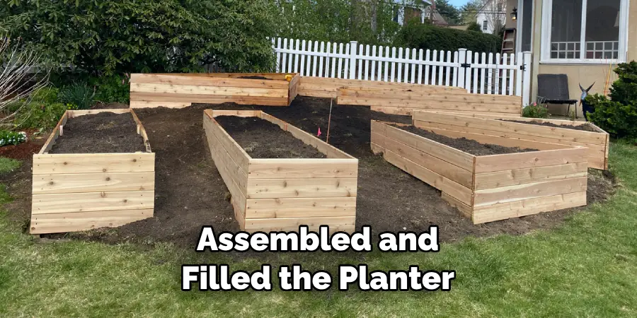 Assembled and Filled the Planter
