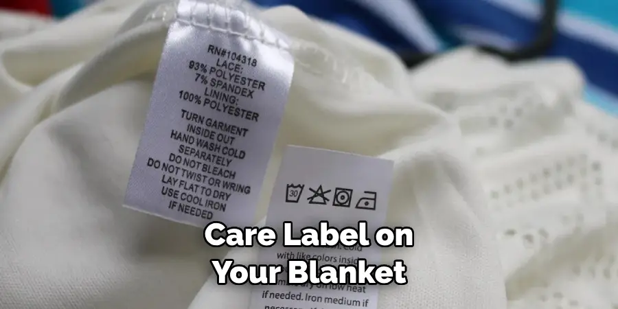 Care Label on Your Blanket