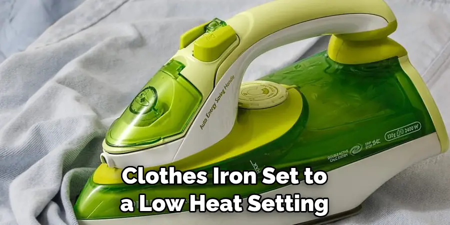 Clothes Iron Set to a Low Heat Setting