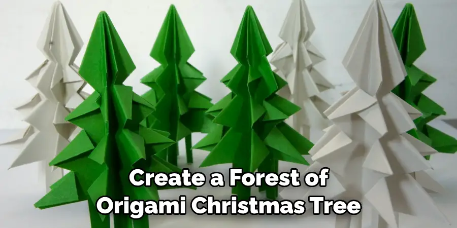 Create a Forest of Origami Christmas Tree