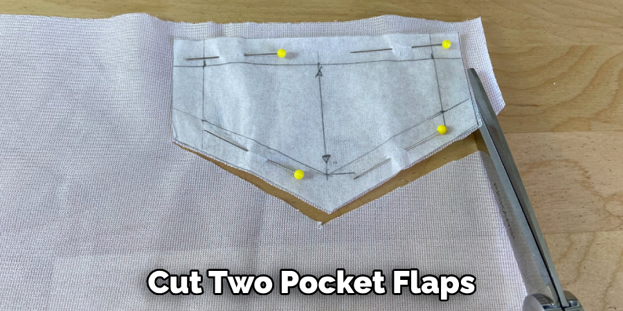 Cut Two Pocket Flaps