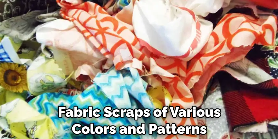 Fabric Scraps of Various Colors and Patterns