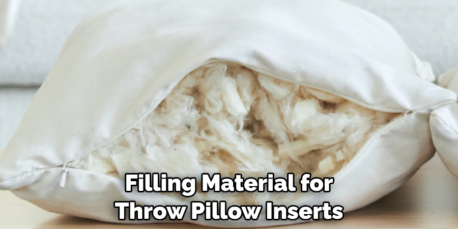 Filling Material for Throw Pillow Inserts