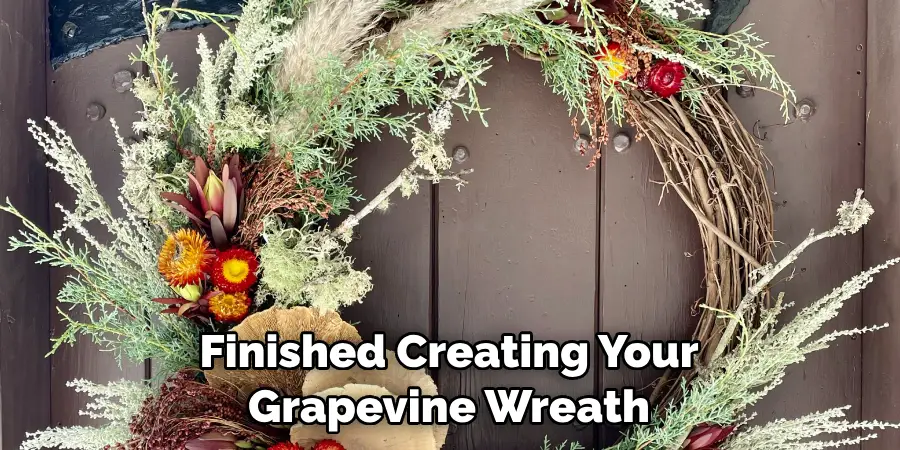 Finished Creating Your Grapevine Wreath