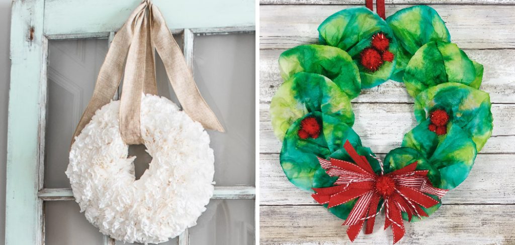 How to Make Coffee Filter Wreaths