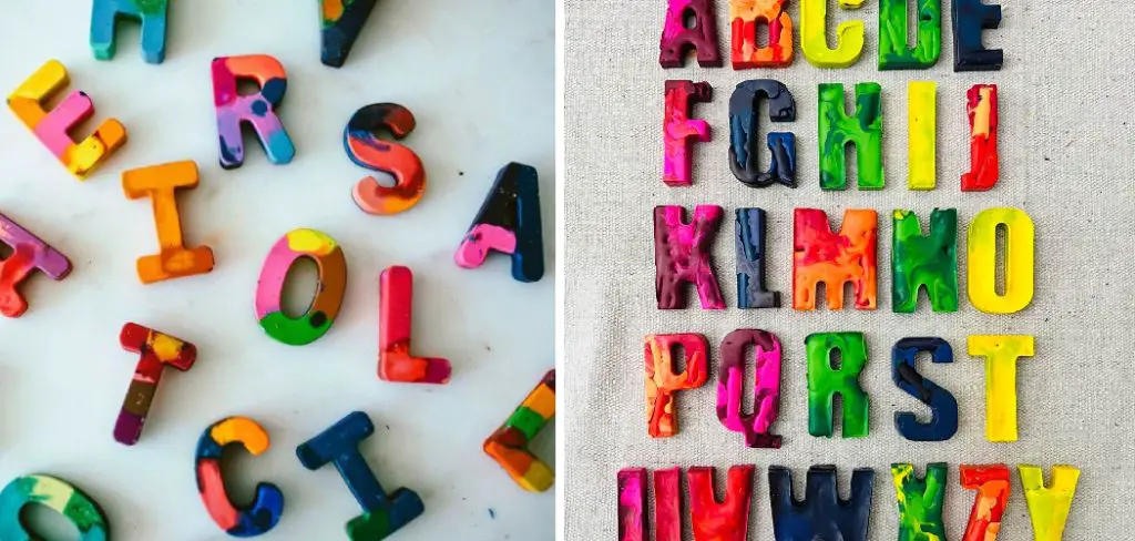 How to Make Crayon Letters