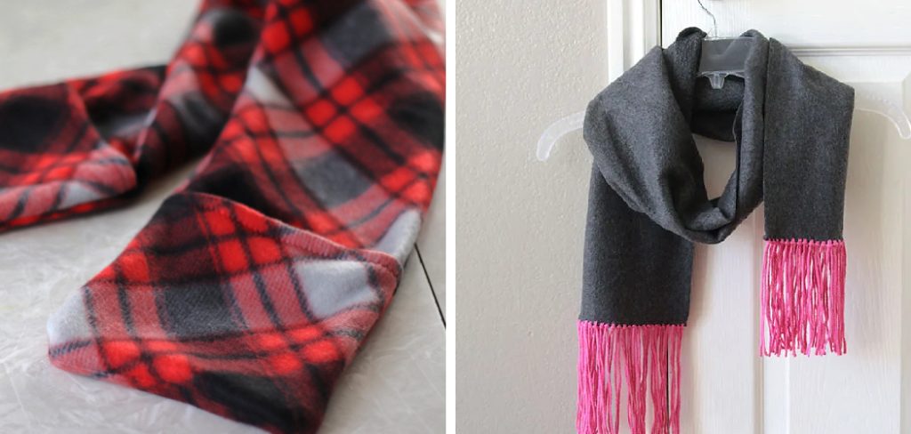 How to Make a Double Sided Fleece Scarf