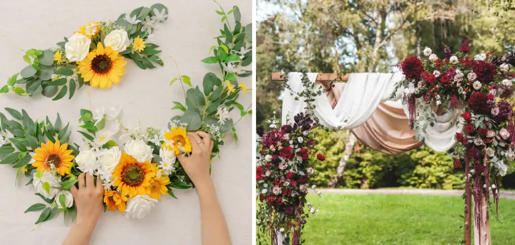 How to Make a Floral Arch Swag