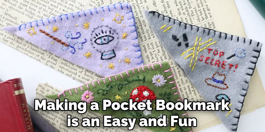 Making a Pocket Bookmark is an Easy and Fun