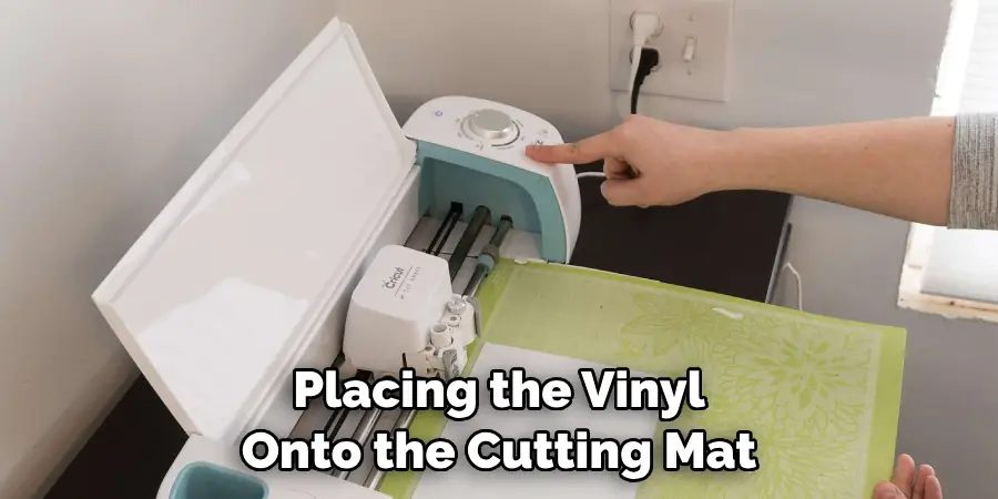 Placing the Vinyl Onto the Cutting Mat