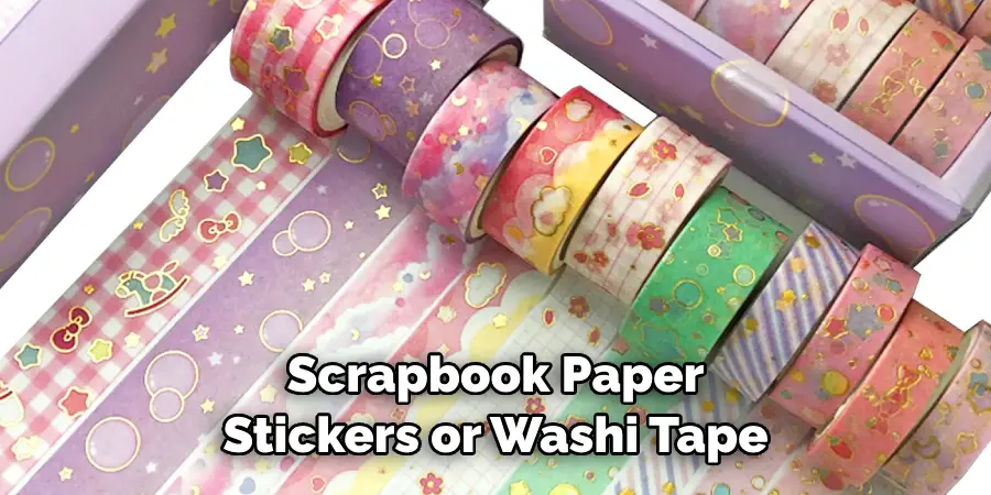 Scrapbook Paper Stickers or Washi Tape