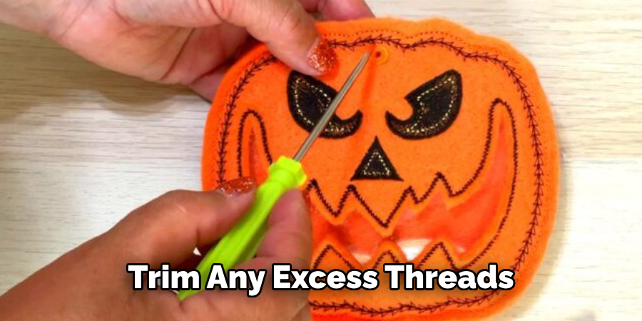 Trim Any Excess Threads