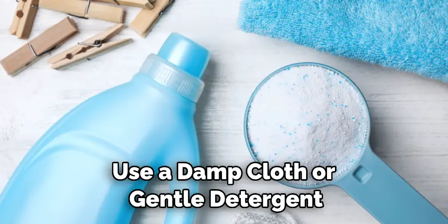 Use a Damp Cloth or Gentle Detergent