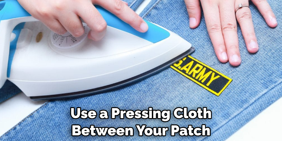 Use a Pressing Cloth Between Your Patch