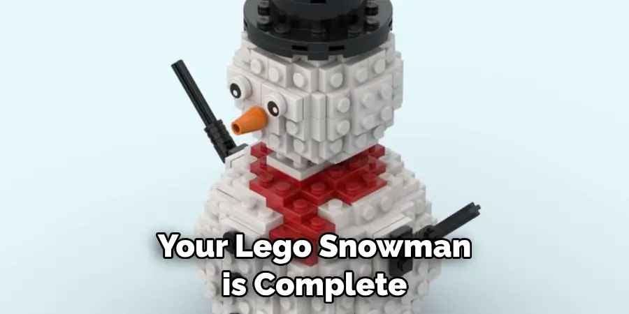 Your Lego Snowman is Complete