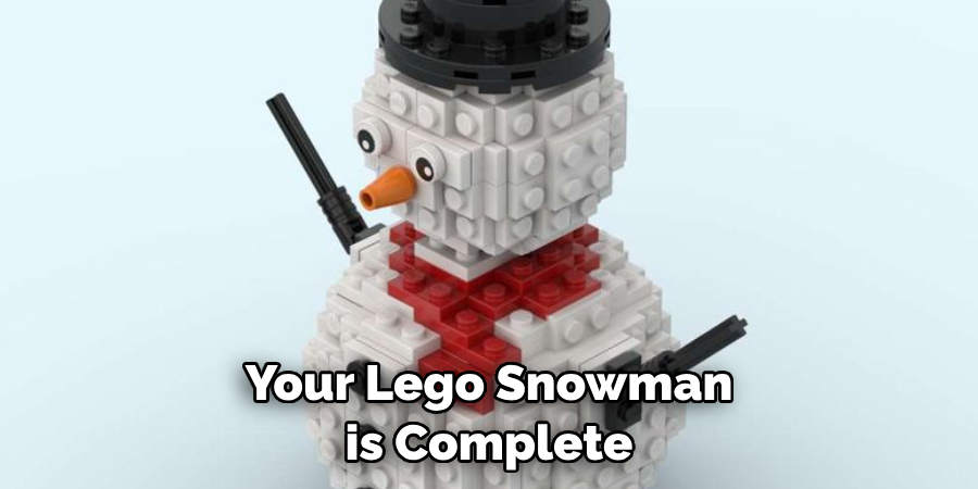 Your Lego Snowman is Complete