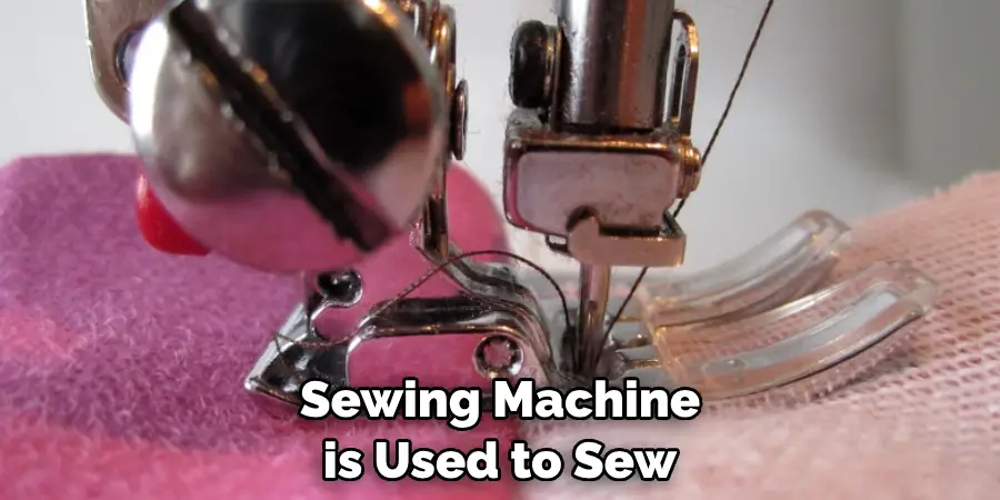 A Sewing Machine is Used to Sew Together