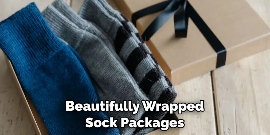 Beautifully Wrapped Sock Packages